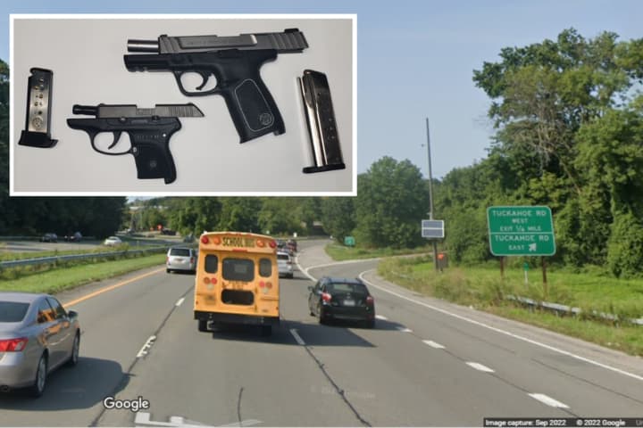 Driver From LI Busted Going Over 100 MPH On Highway Had Loaded Guns In Car, Police Say