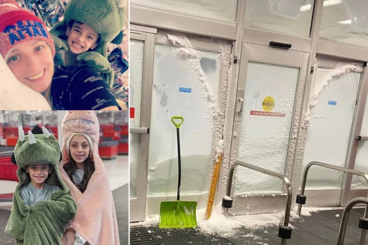 Caught In Historic Blizzard, NY Mom, Kids Find Overnight Refuge At Target Store (Photos)