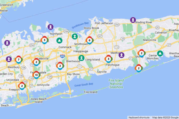 Strong Wind Gusts Lead To Power Outages On Long Island