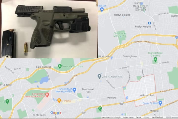 16-Year-Old Caught With Fully-Loaded Gun, Driving Unlawfully In Williston Park, Police Say