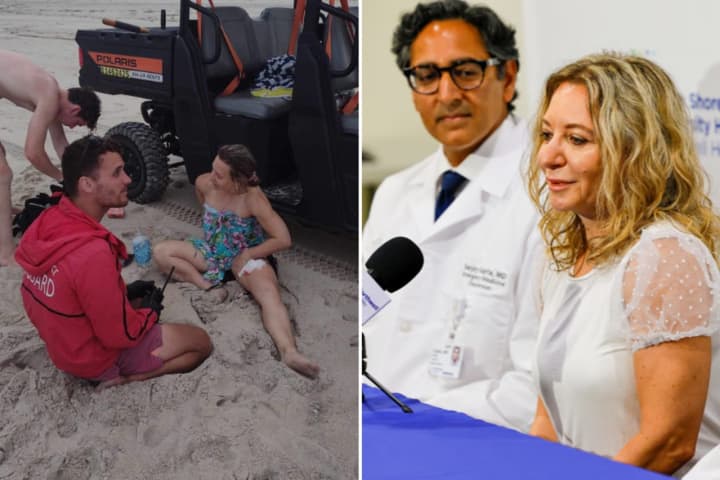 'Something Is Biting Me': Shark Attack Survivor Recounts Harrowing Injury At Long Island Beach