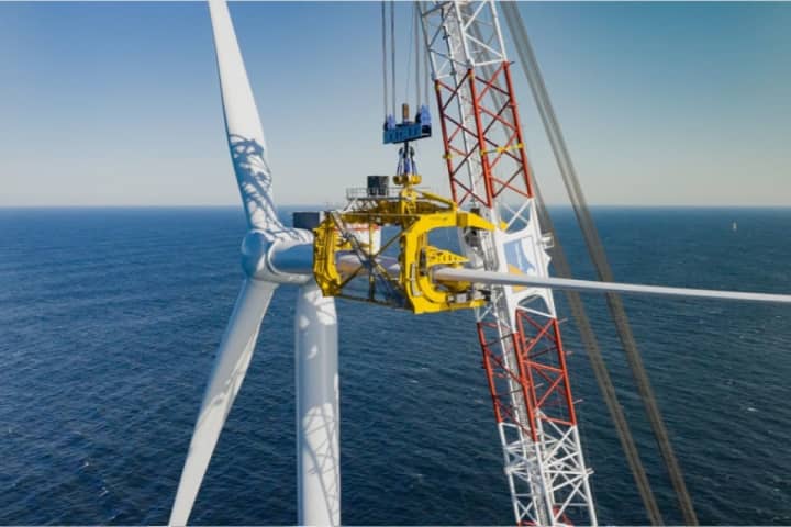 'Momentous Step': First Turbine Completed For Offshore Wind Farm To Power NY Homes
