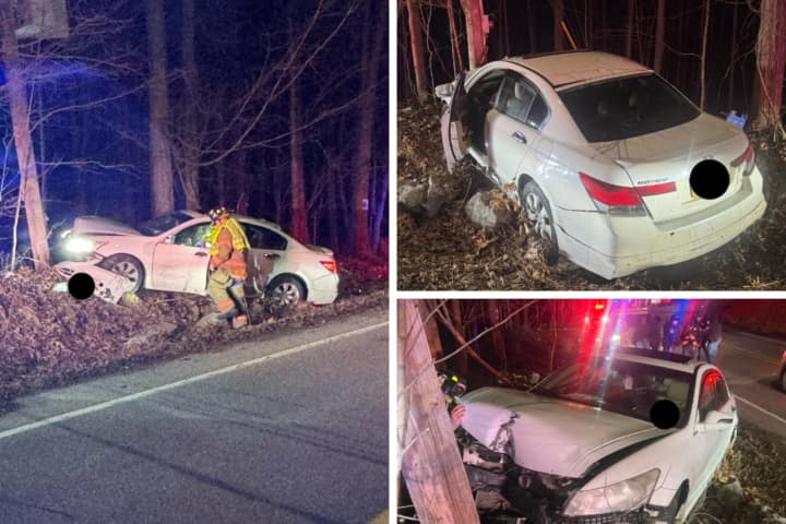 3 Hospitalized After Car Strikes Pole On Road Near Northern Westchester Border