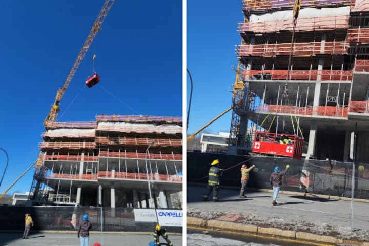 Injured Worker Rescued From Construction Site By Crane In Westchester