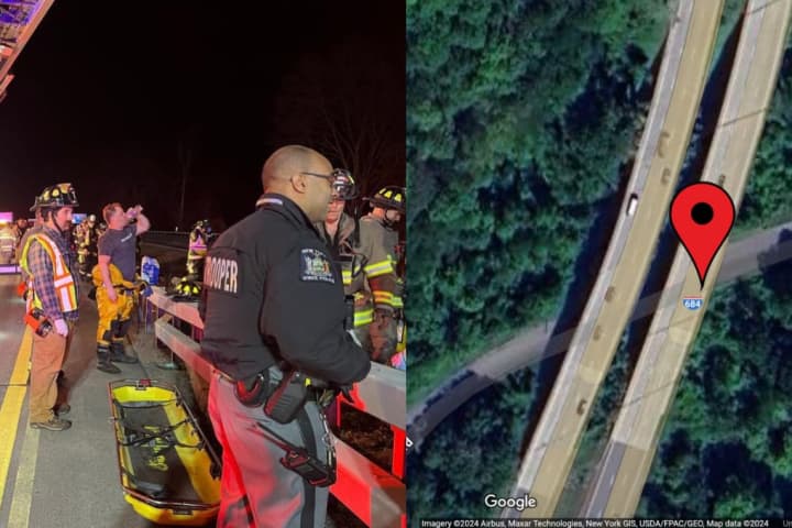 Man Ejected From Car, Thrown Into Ravine After Crash On I-684 In Westchester