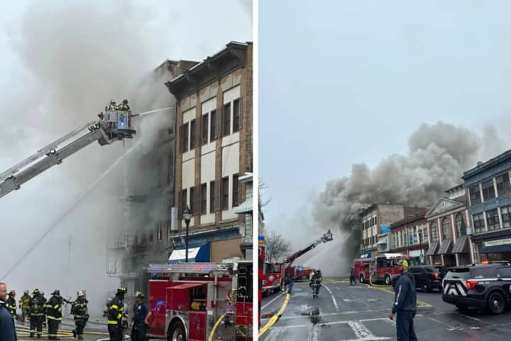 Multi-Alarm Fire Erupts In Downtown Port Chester: Developing