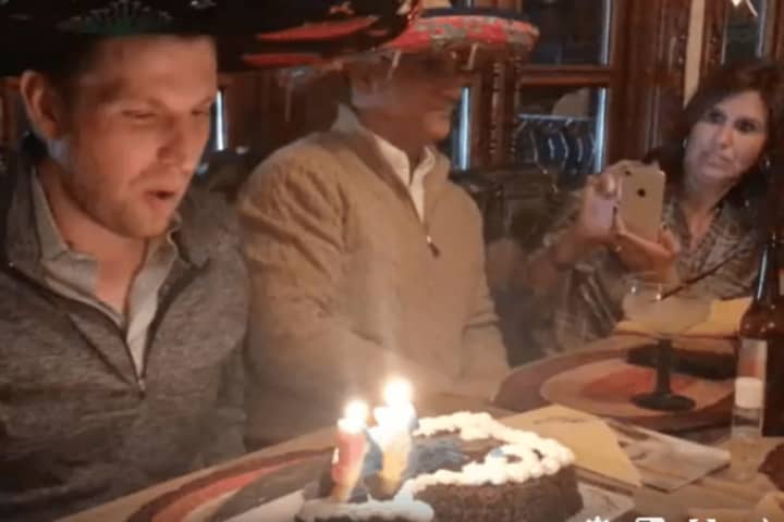 Eric Trump Celebrates Birthday At Restaurant In Westchester
