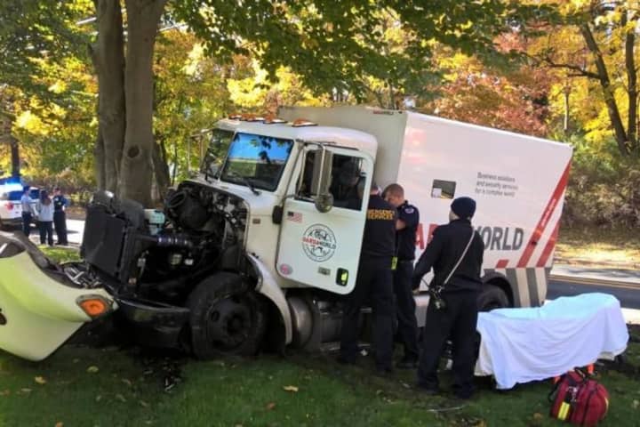 Armored Car Crashes In Ridgewood