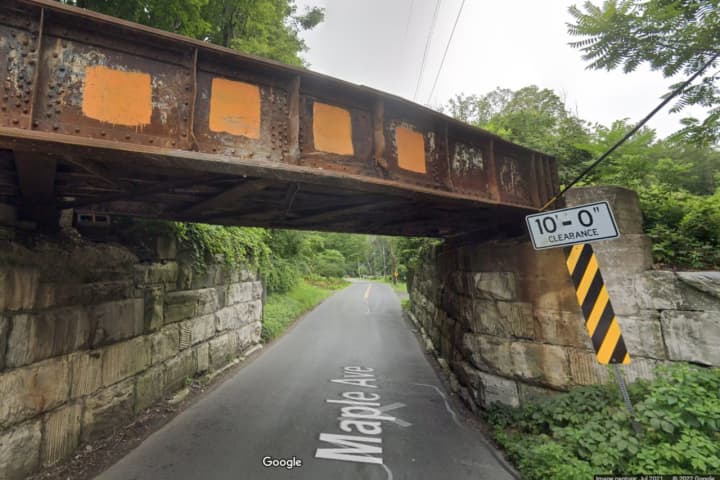 Tractor-Trailer Hits Railroad Overpass In Glenville