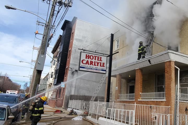 Philly Firefighters Battle Blaze At Historic Hotel
