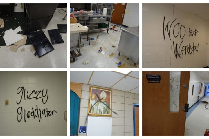 Photos: Vandals Cause Thousands Of Dollars In Damage To Area School