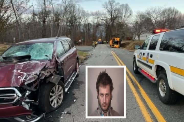 Drug-Inhaling Driver Busted For Stafford County School Bus Crash, Sheriff Says