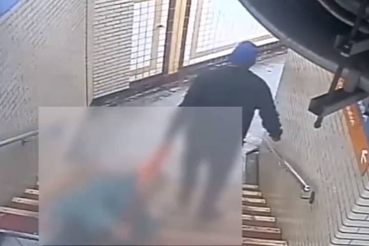 Robber Drags Victim Down SEPTA Station Stairs In Philadelphia Police Video