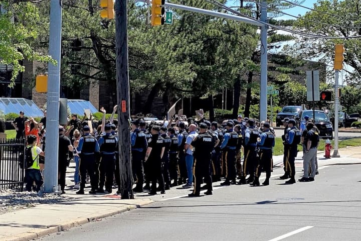 DETOUR: Police Outnumber Protesters Who Planned To Close Route 80