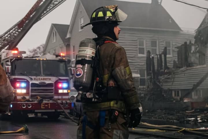 3 Homes Destroyed In Major Elizabeth Fire (PHOTOS)