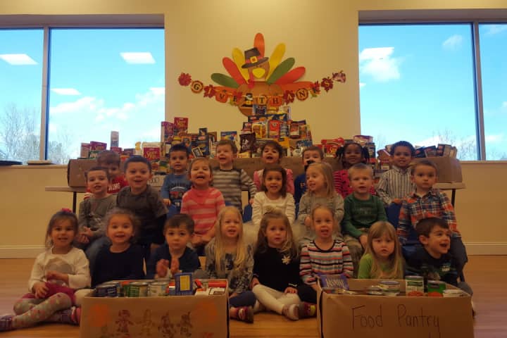 Yorktown's Goddard School Collects 434 Pounds Of Food For Church