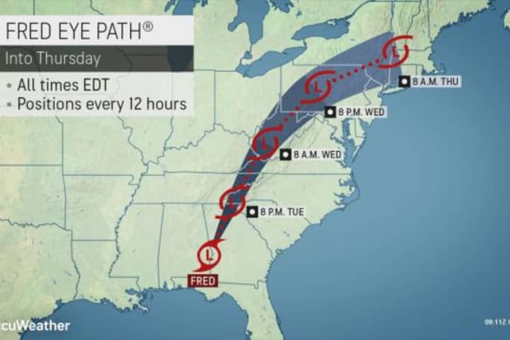 Here Comes Fred: Storm Will Bring Downpours, Localized Flooding, Isolated Tornadoes Possible
