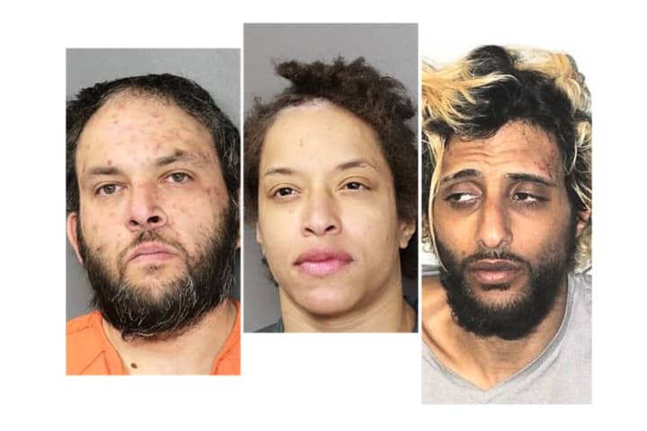 Wanted On Warrants: Trio Nabbed With Drugs, Dog In Hasbrouck Heights