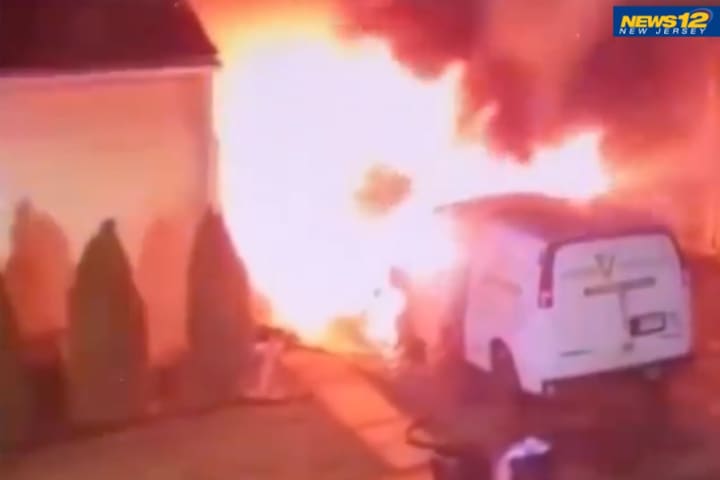VIDEO: Long Branch Blaze Damages Vehicles, Homes, Injures Firefighter