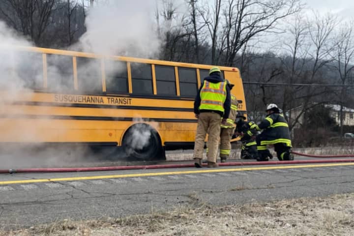 Passerby Injured In School Bus Fire, Lycoming Police Say