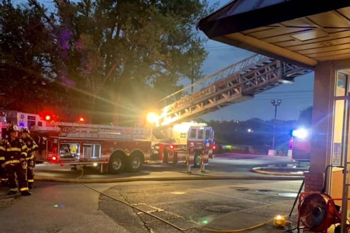 Fire Blows Through Roof Of Route 17 Burger King