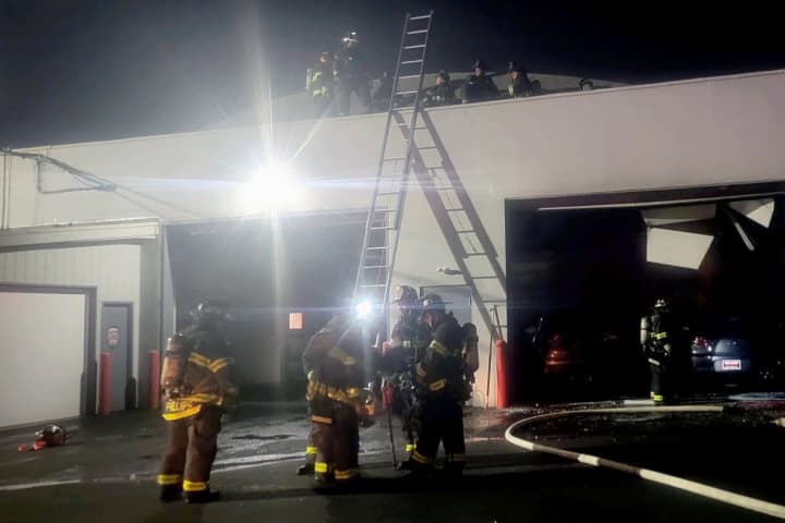 Wood-Ridge Firefighters Douse Blaze At Route 17 Auto Dealership