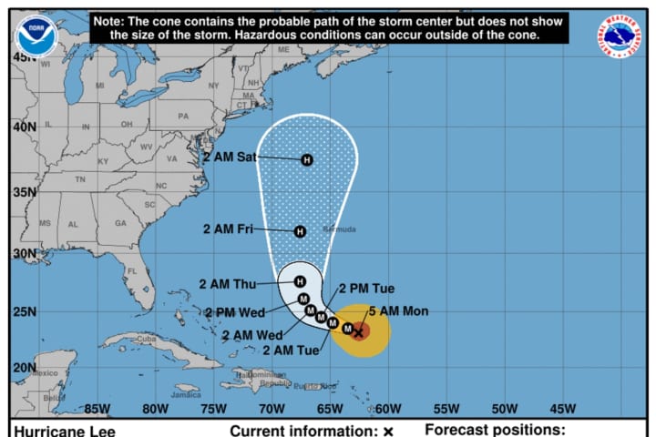 Hurricane Lee Restrengthens: New Models Predict Timing, Expected Site Of Landfall