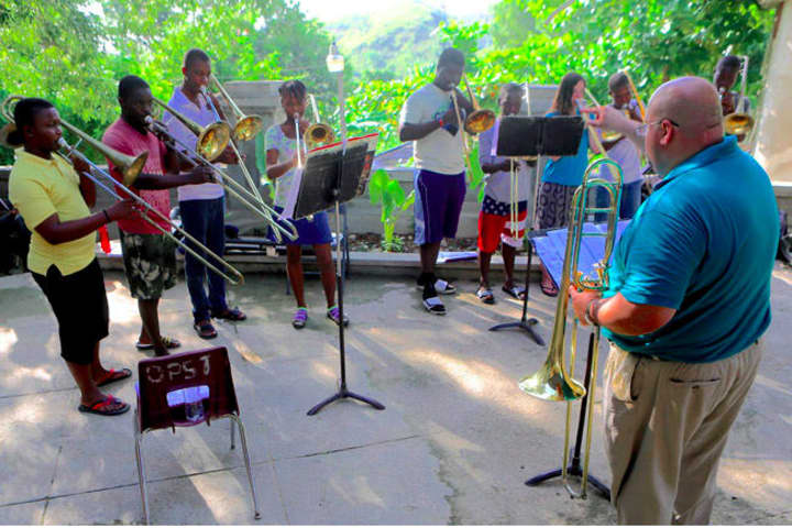 SHU Band Director Makes Musical Mission Trip To Haiti