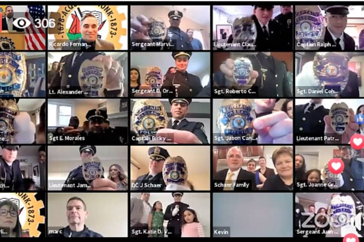 Virtual Promotions: 24 Passaic Police Officers, Firefighters Sworn To New Posts Via Zoom