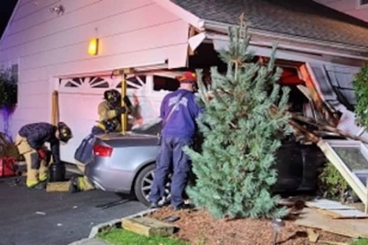 Vehicle Crashes Into Home In Stamford