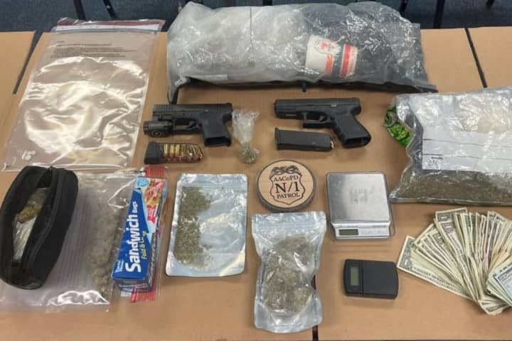 Large Amount Of Suspected Drugs, Guns, Seized From Two Maryland Men During Stop: Police
