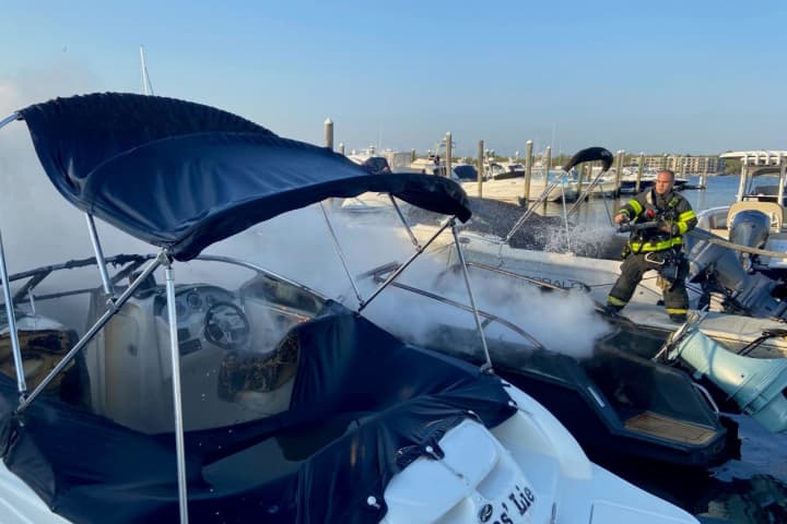 Boats Destroyed During Fire At Norwalk Marina
