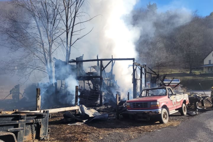 Barn Built In 1860 Burned To The Ground In Maryland; Livestock Escape Safely, Fire Marshal Says