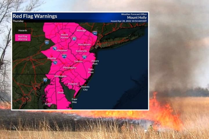 'Red Flag' Warning Issued For NJ As Risk Of Serious Fires Rises Dramatically