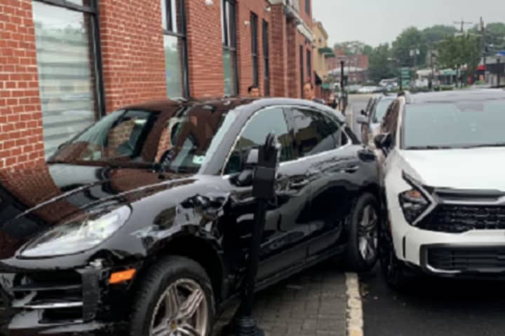Car Thief Crashes Porsche On Busy Fort Lee Street, Caught Hiding In Port Authority PD Vehicle