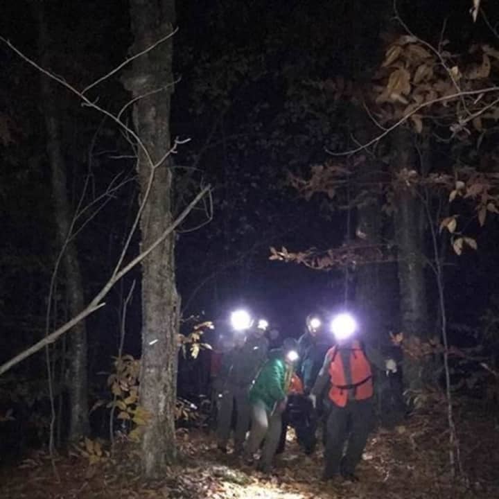 It took some 17 forest rangers to retrieve the body of a missing hiker.