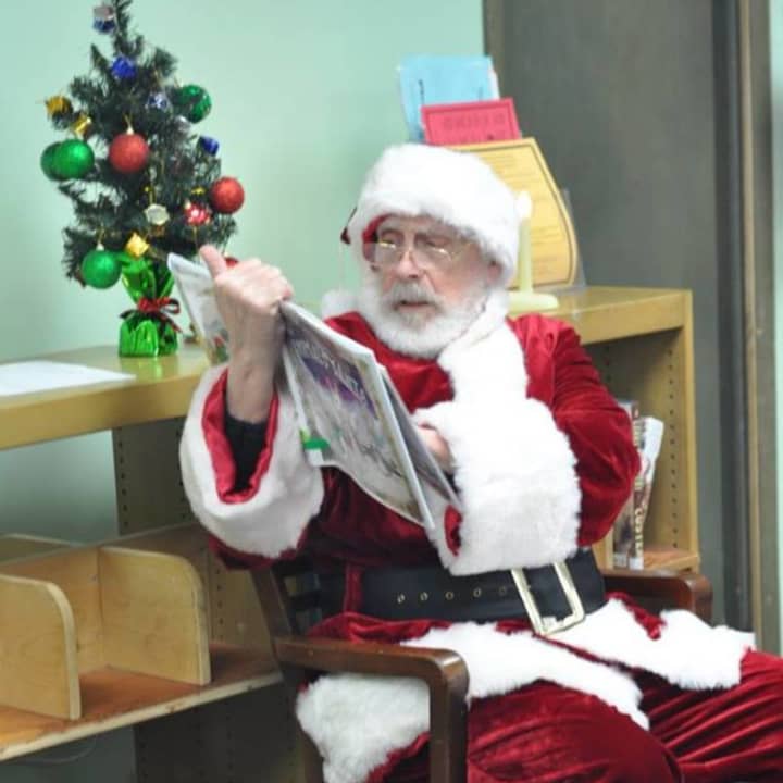 Santa visited kids at the East Rutherford Library.