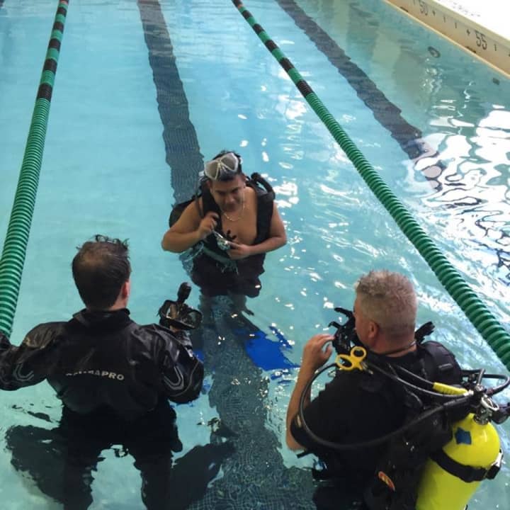 The Norwalk Police Dive Unit worked with students from Pathway Academy.
