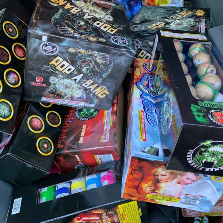 Thousands of dollars worth of illegal fireworks were seized by police in Yonkers.
