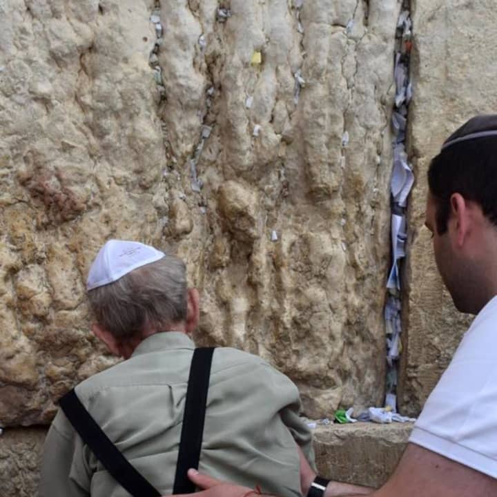 At the Western Wall.