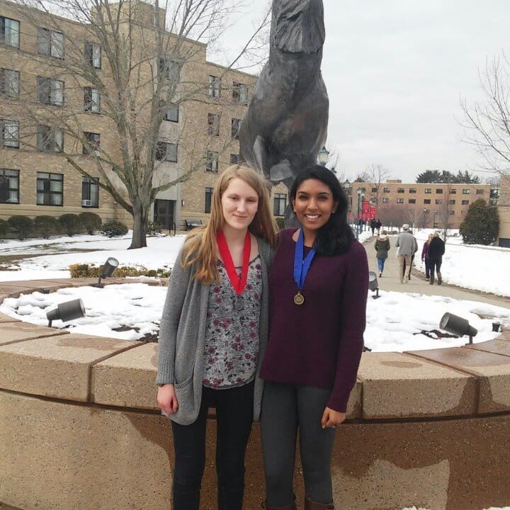 Tanu Balla (right) and Alice Schaumann (left) were named U.S. Presidential Scholars.