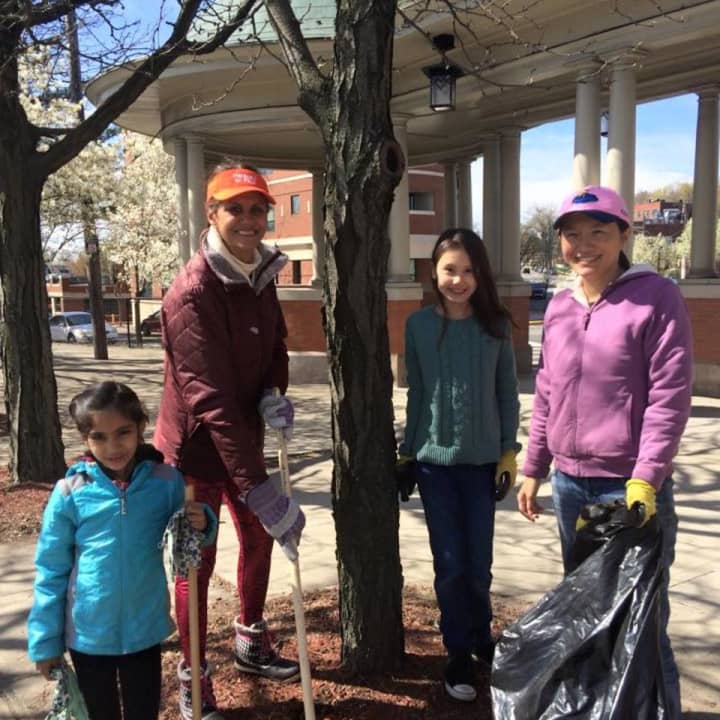 Members of Rutherford&#x27;s Green Team plant a tree. The borough is looking at expanding the tree committee into a commission in order to provide it with more power to protect the area&#x27;s trees.