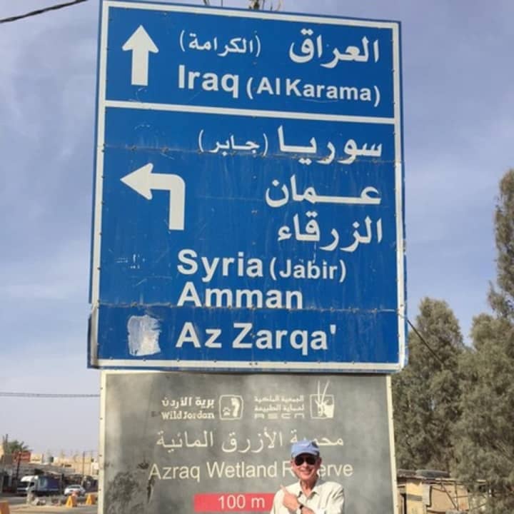 Ken Bernhard of Westport makes a recent visit to the Za’atari Refugee Camp in Jordan.