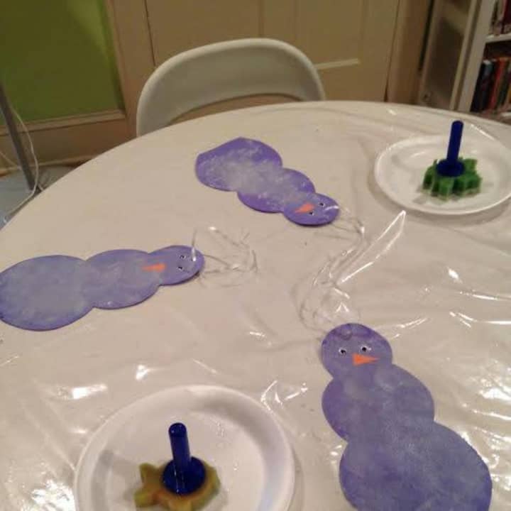 The Red Hook Public Library made snowmen in this week&#x27;s Petite Picasso class.