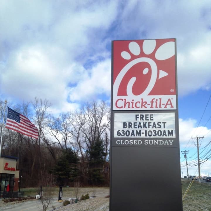 Chick-fil-A on Federal Road in Brookfield is offering free breakfast throughout January.