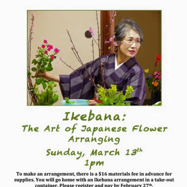 Learn the art of flower arranging at  Starr Library in Rhinebeck.