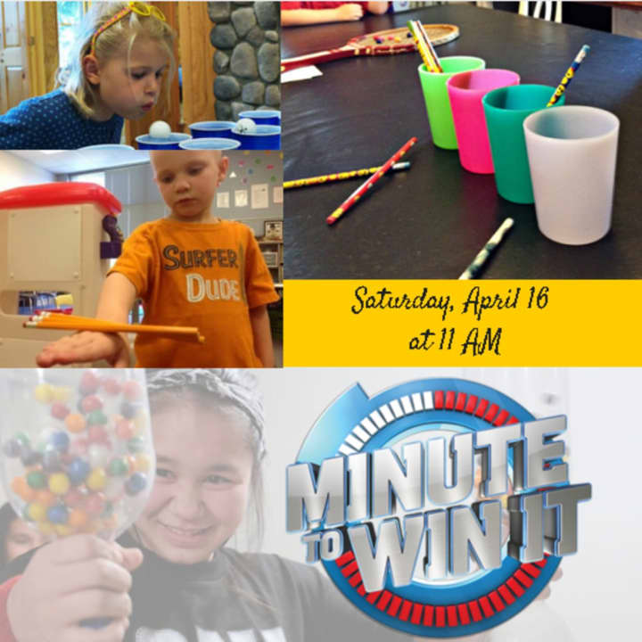 The Bogota Public Library is hosting a &quot;Minute to Win It&quot; competition.