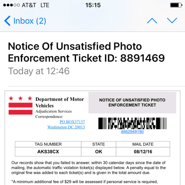 An example of the face tickets that can be received through email.