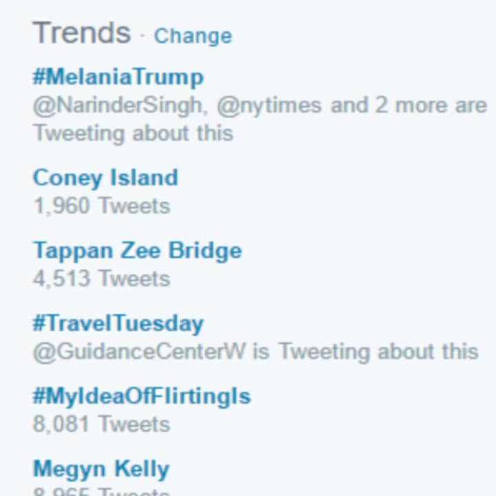The Tappan Zee Bridge crane collapse is trending on twitter.