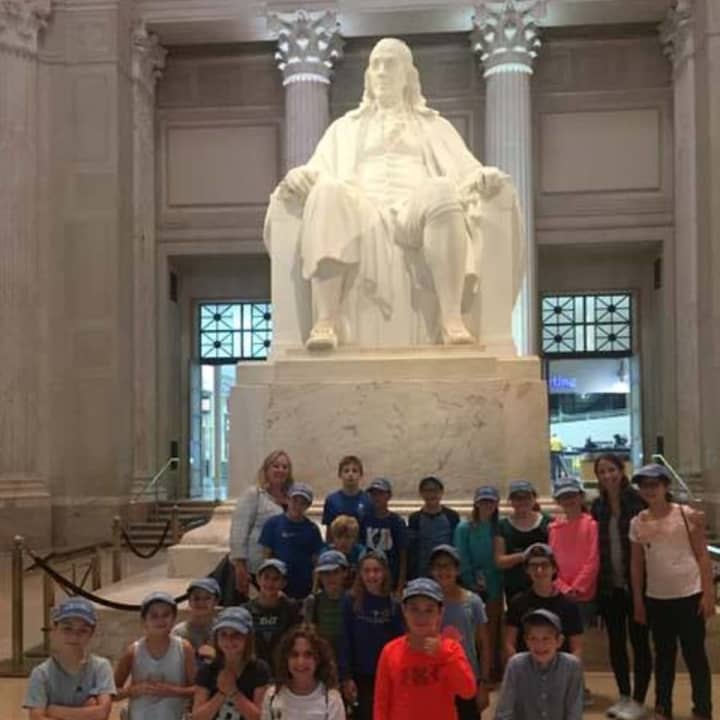 Bronxville fifth-graders visited the Benjamin Franklin House in Philadelphia.